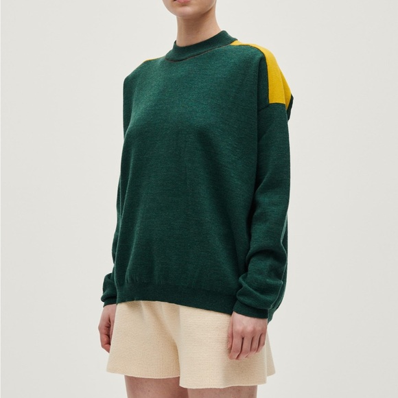 Gray and Black Babaa Wool Sweater